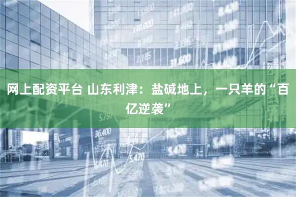 网上配资平台 山东利津：盐碱地上，一只羊的“百亿逆袭”